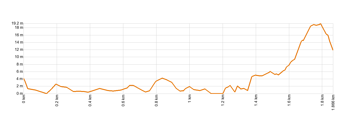 Altimetría Malpaís de Güímar 3